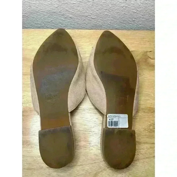 Dune London Blush Pink Mules w/ Beaded Embroidered Floral Detail Size 6.5 Flats - Picture 10 of 10